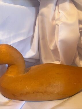 Tan Wooden Duck Accent - Home Accents Decor